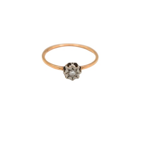 Bague Diamant Or jaune & blanc 18k