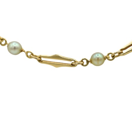 Collier Perles de cultures or 18 k - Bijouterie Haillot La Seyne Sur Mer 83