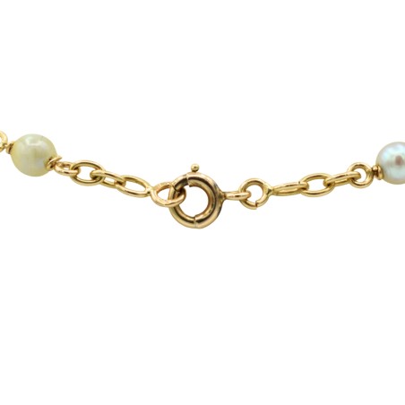 Collier Perles de cultures or 18 k - Bijouterie Haillot La Seyne Sur Mer 83