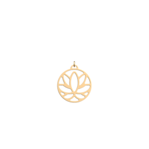 Les Georgettes Lotus pendentif doré 25mm 70361101900