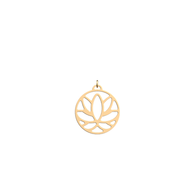 Les Georgettes Lotus pendentif doré 25mm 70361101900