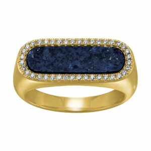 Bague Lapis Lazuli Charles Garnier argent et doré ref AGF170091R