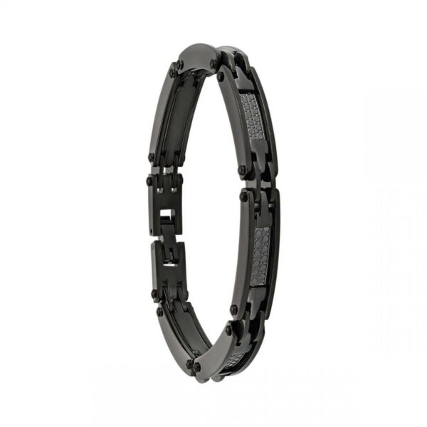 Bracelet Jourdan acier noir