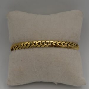 Bracelet maille anglaise en or jaune 18 karats