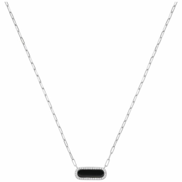 Collier argent et oxyde ref AGF170064N